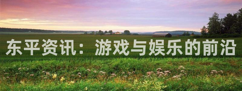 奇亿娱乐平台官网登录：东平资讯：游戏与娱乐的前沿